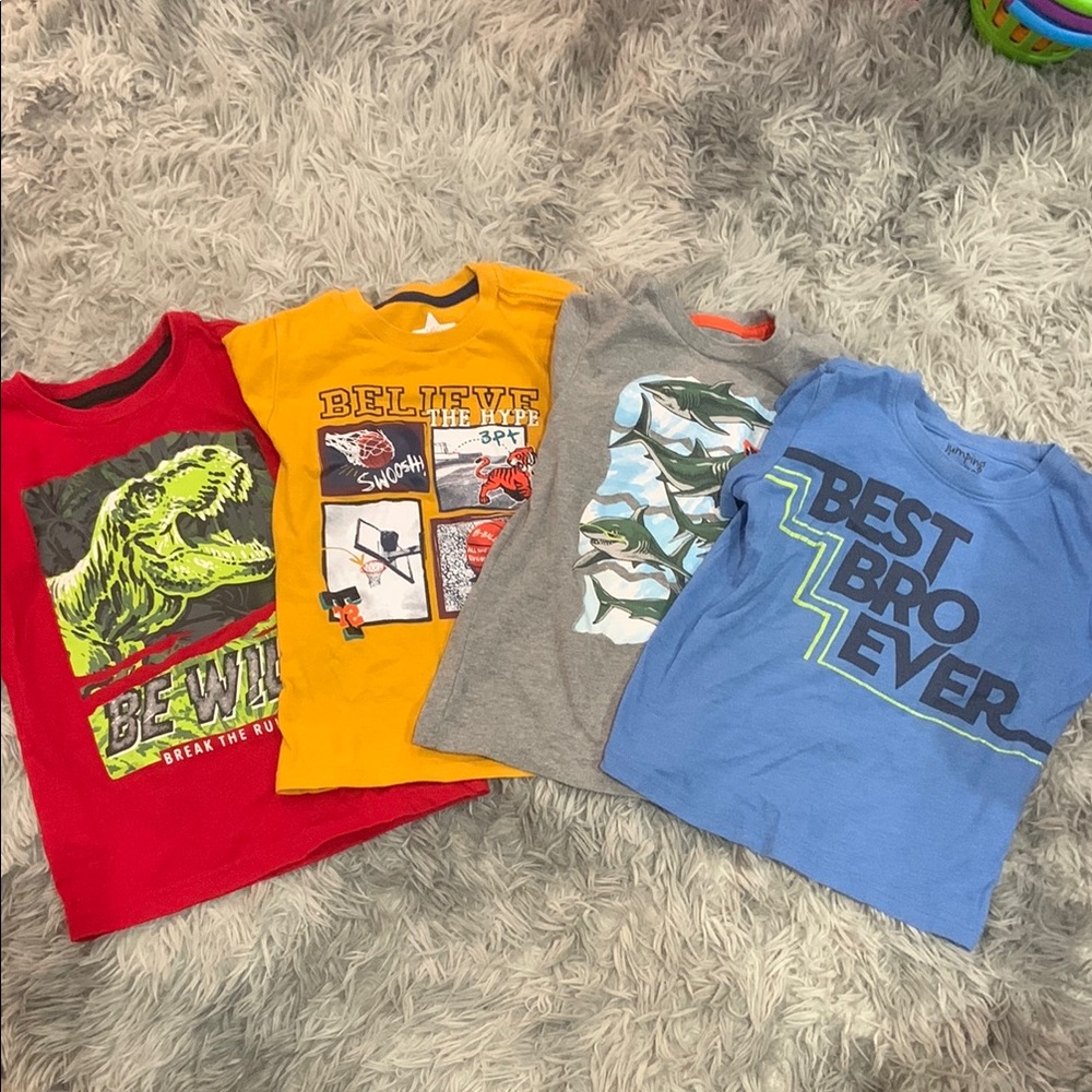 Lot Bundle Toddler Boy Graphic Tees 4T